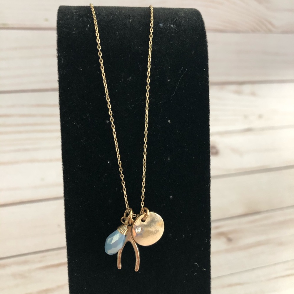 🍎3/$30 Boho necklace wishbone